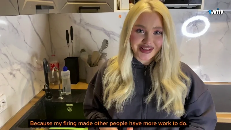 Blondessa жалуется соседу перед минетом